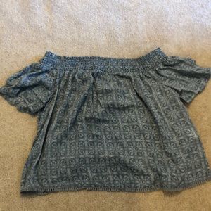 Off the shoulder shirt